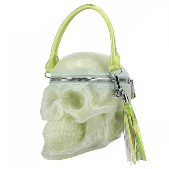 Glow in dark skully bag (long straps include) - Picture 3 of 6